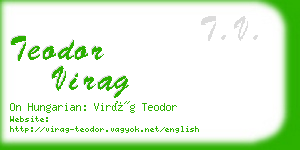 teodor virag business card